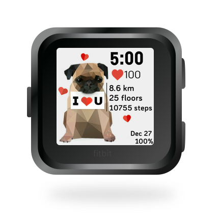 I Love You Pug